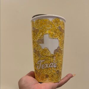 Starbucks Texas Yellow Floral Tumbler
